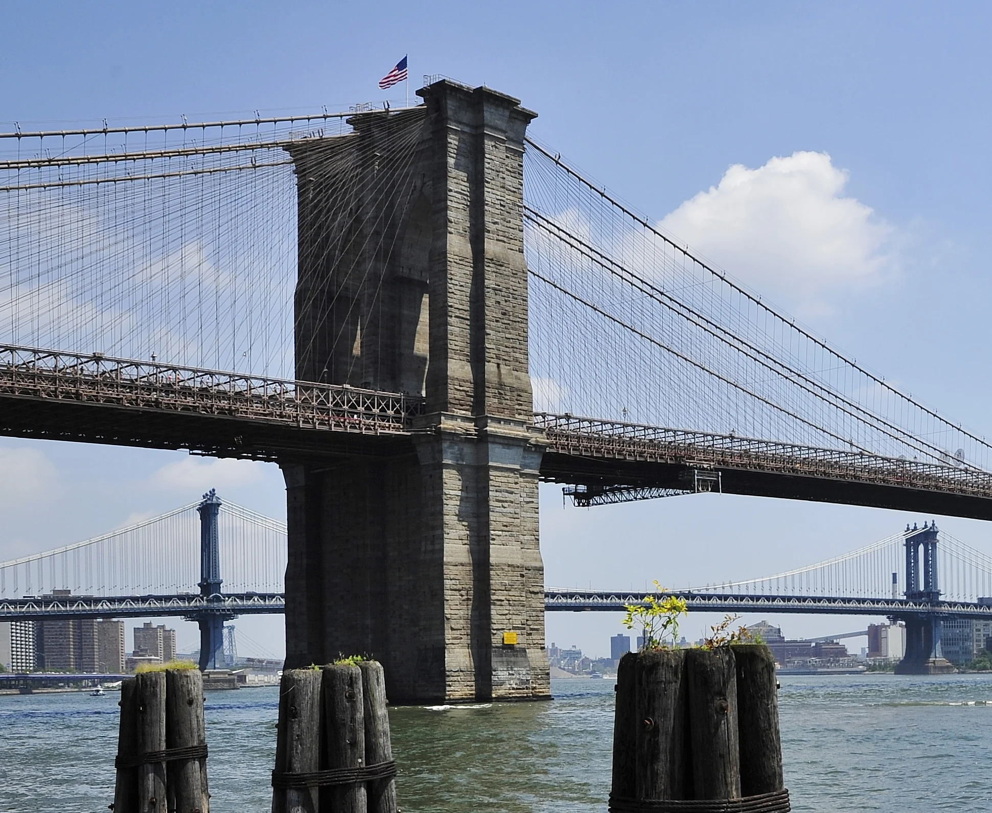  Two Bridges from the Seaport district   