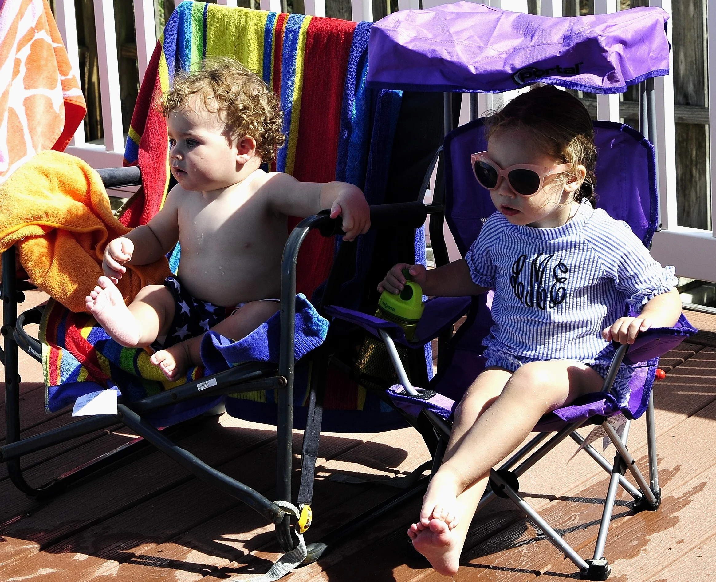   Future Life Guards— You watch Mom —I got dad  