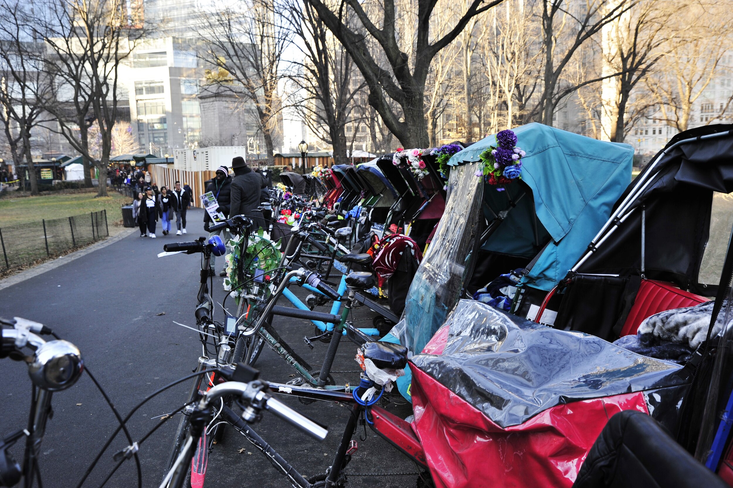   an abundance of bicycle taxi’s—CP  