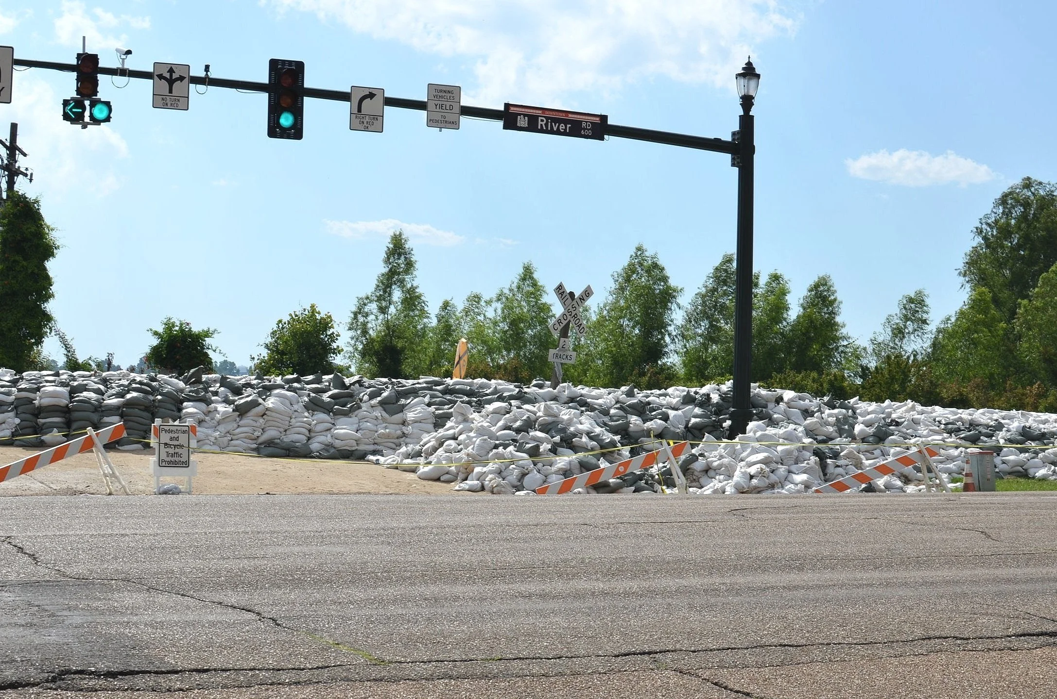   Sandbagged River Street   
