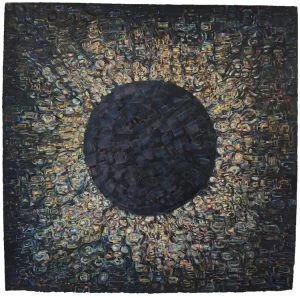 Michelle Hauser, Nocturne: Eclipse , 2016, Gouache & Watercolor painting on rag paper, 21-1/2” x 21-1/2”