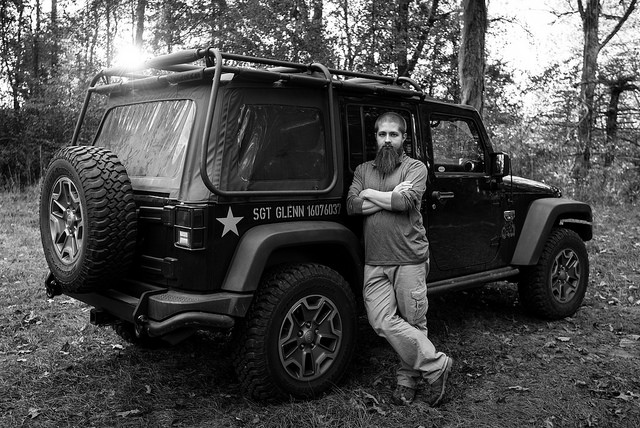 Giving your jeep a name is a jeep thing. In honor my grandfather, I gave my Call of Duty/Modern Warfare 3 jeep the name Sgt. Glenn.
