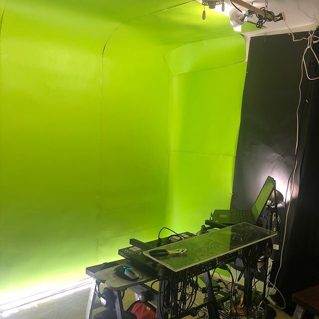 Staying creative and productive has really helped me during these times with out gigs. I&rsquo;ve turn have of my home studio into a green screen. I used cardboard (used for floor protection / cover) and green paint. It&rsquo;s not perfect but I&rsqu