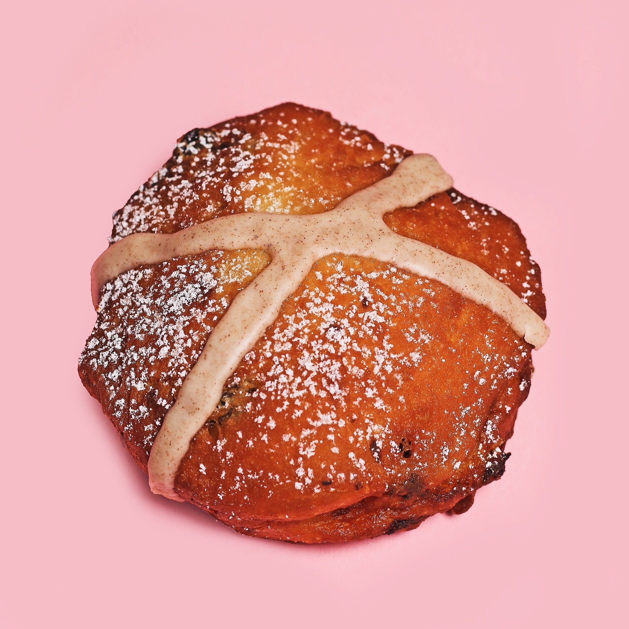 Our Easter special has returned - The Hot Cross Donut. We&rsquo;ll be serving it all week until Sunday. 

❌ Cinnamon-cardamom dough filled with a vanilla pastry cream &amp; topped with a cinnamon glaze cross/x

Want to secure your donuts for Sunday? 