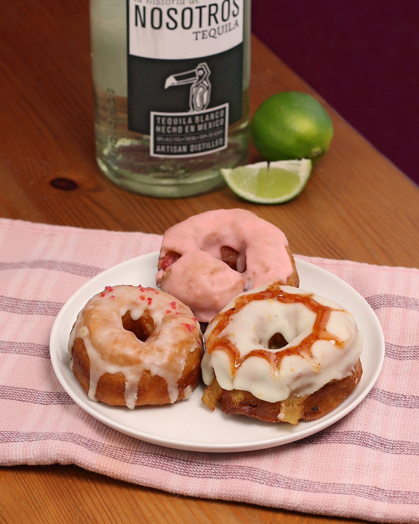 Happy Cinco de Mayo! 

We&rsquo;re selling our Mezcal Donut Flights today!

🍓Strawberry Margarita - Fresh strawberries folded into an orange zest dough. Dipped in a strawberry tequila glaze.

🥓 Bacon Matador - Juicy pineapple and savory bacon dough