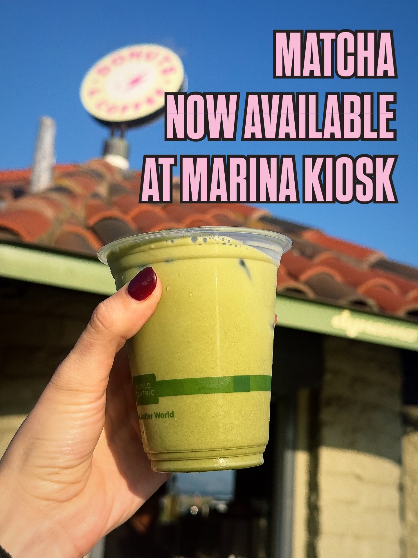 Matcha girlies&hellip; this one&rsquo;s for you 💚

Matcha is now being served at our Marina Kiosk!