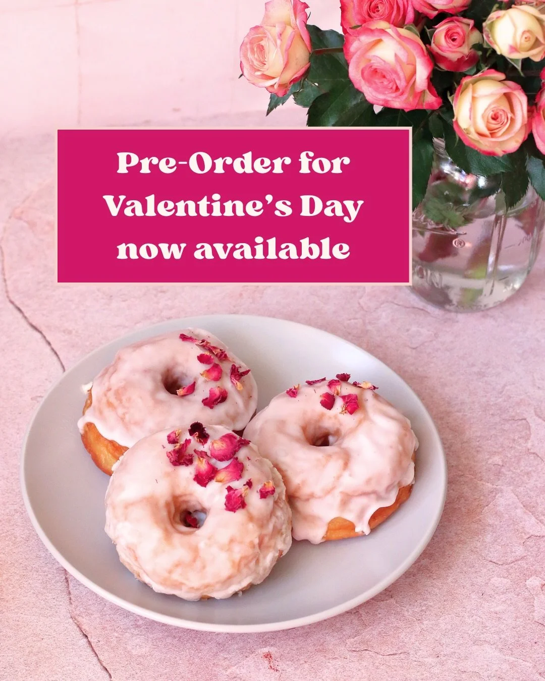 Celebrating Valentine&rsquo;s Day? Start with donuts. 💘🍩
Pre-orders for ✨pickup✨ are live.

We&rsquo;re offering Classic, Vegan, &amp; Wheat-Free boxes with flavors you&rsquo;ll only find on February 14th in these Valentine&rsquo;s Day boxes.

Door