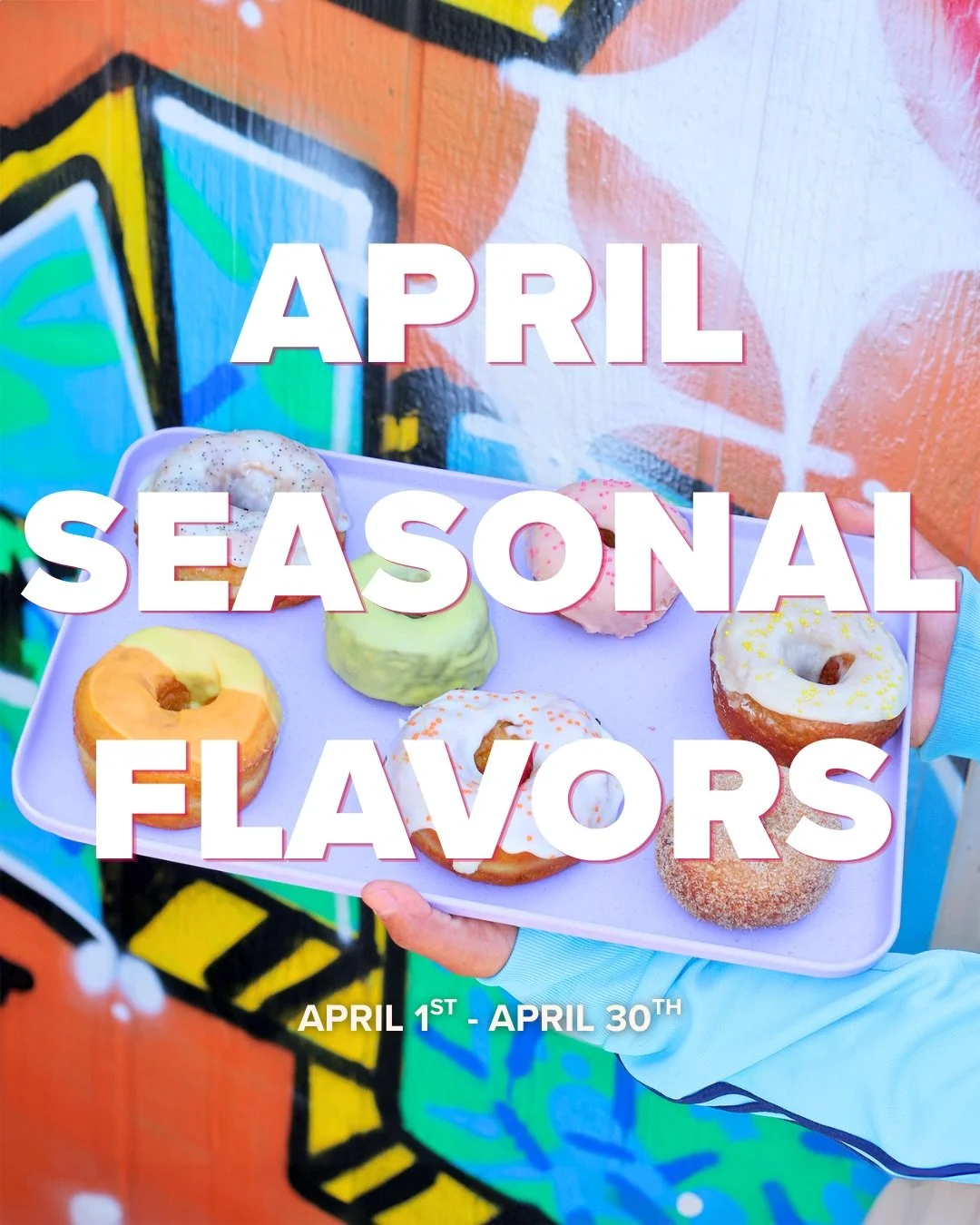 April&rsquo;s line-up is here &amp; yes - they are for humans (peep our previous post)

We&rsquo;ve changed our menu schedule so now the new menu will always start on the 1st of the month 💕

Alright, enough reading, take a look at those donuts 🤤