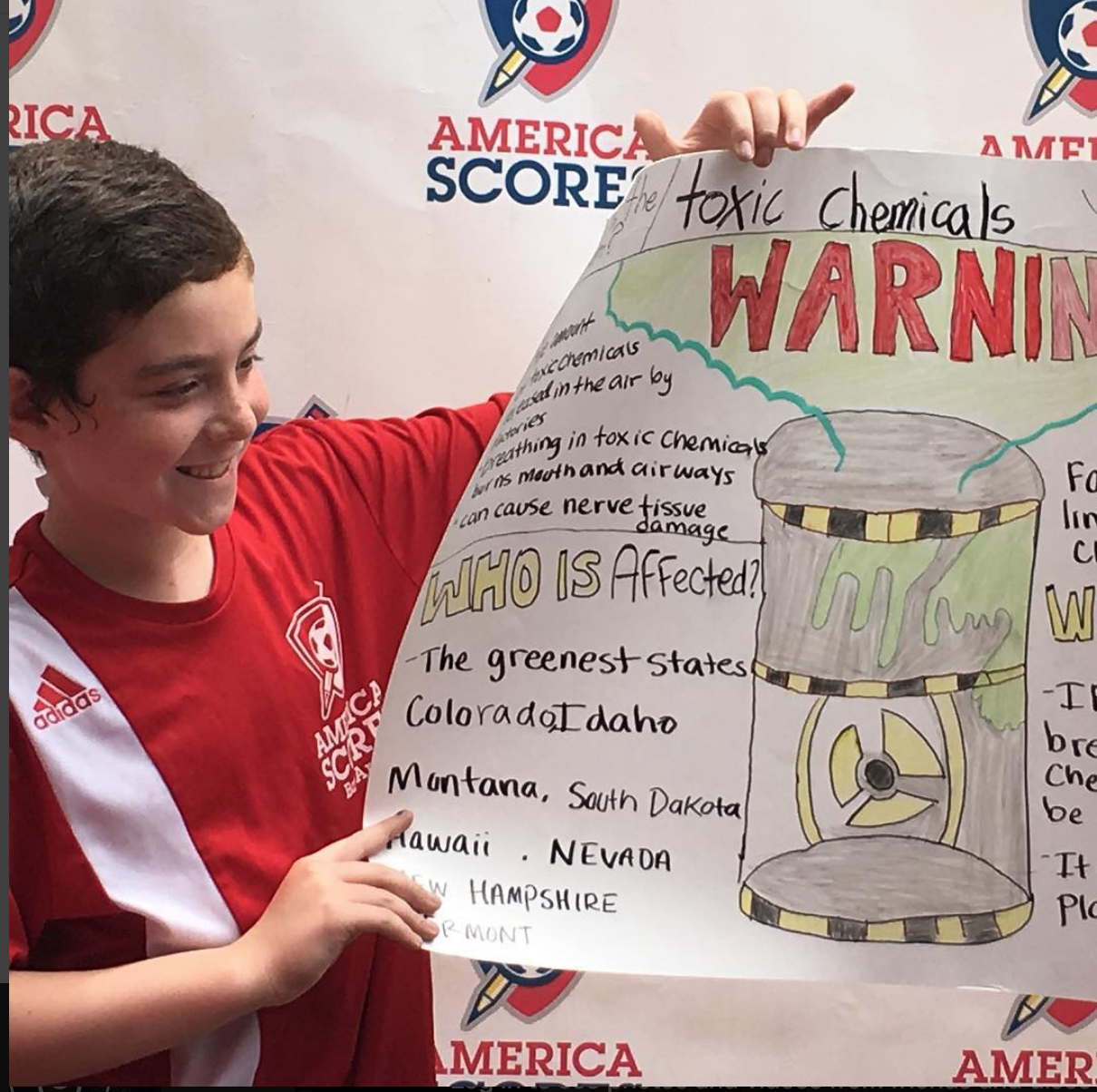 Lakeshore Elementary students warn of the dangers of exposure to toxic chemicals
