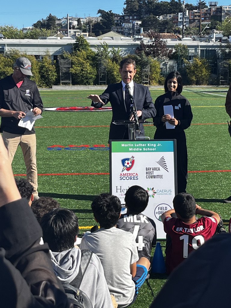 Mayor Lurie and  Zaileen Janmohamed