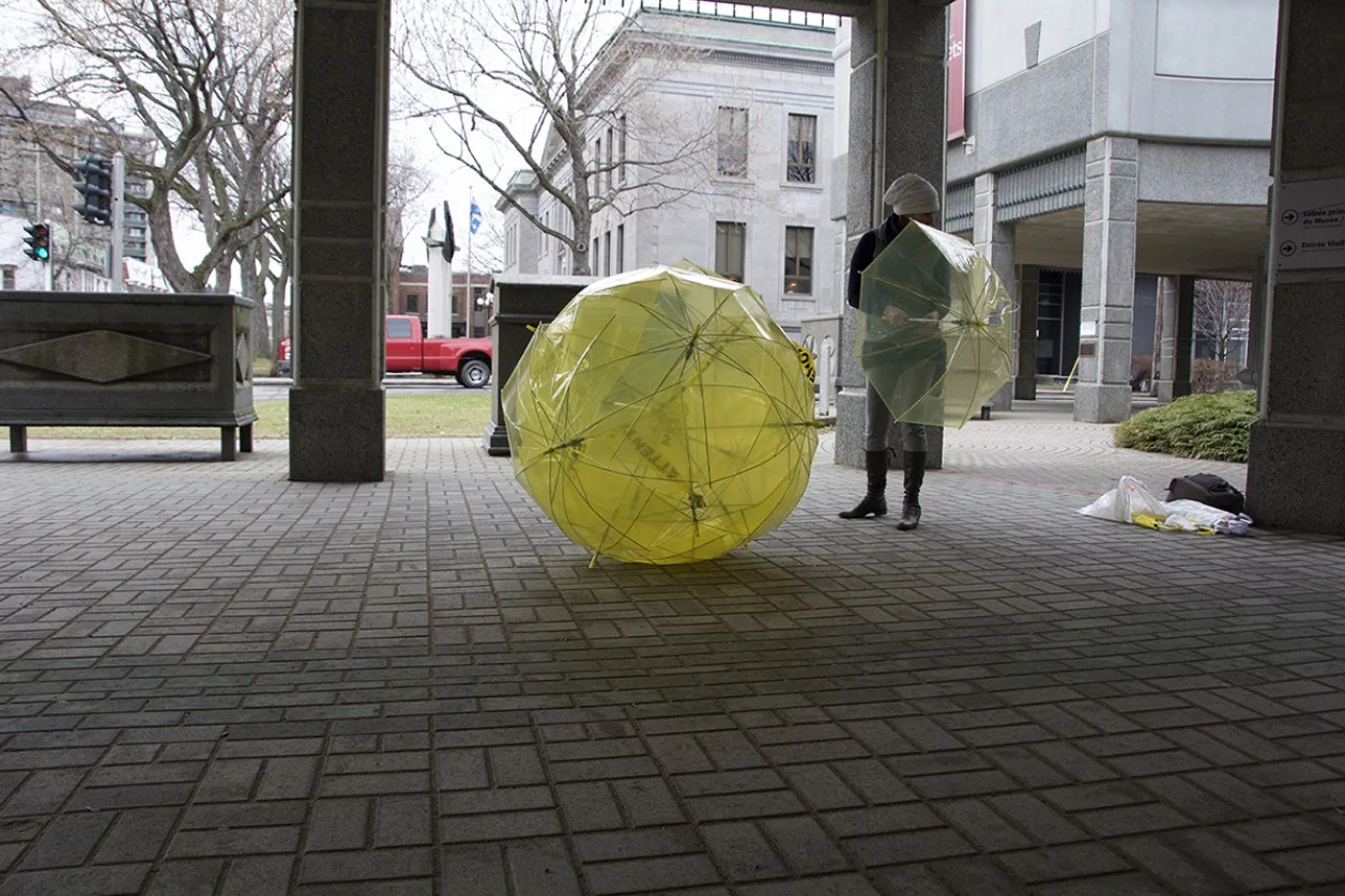 «Un mot pour la Terre»  Interventions sur la place publique.