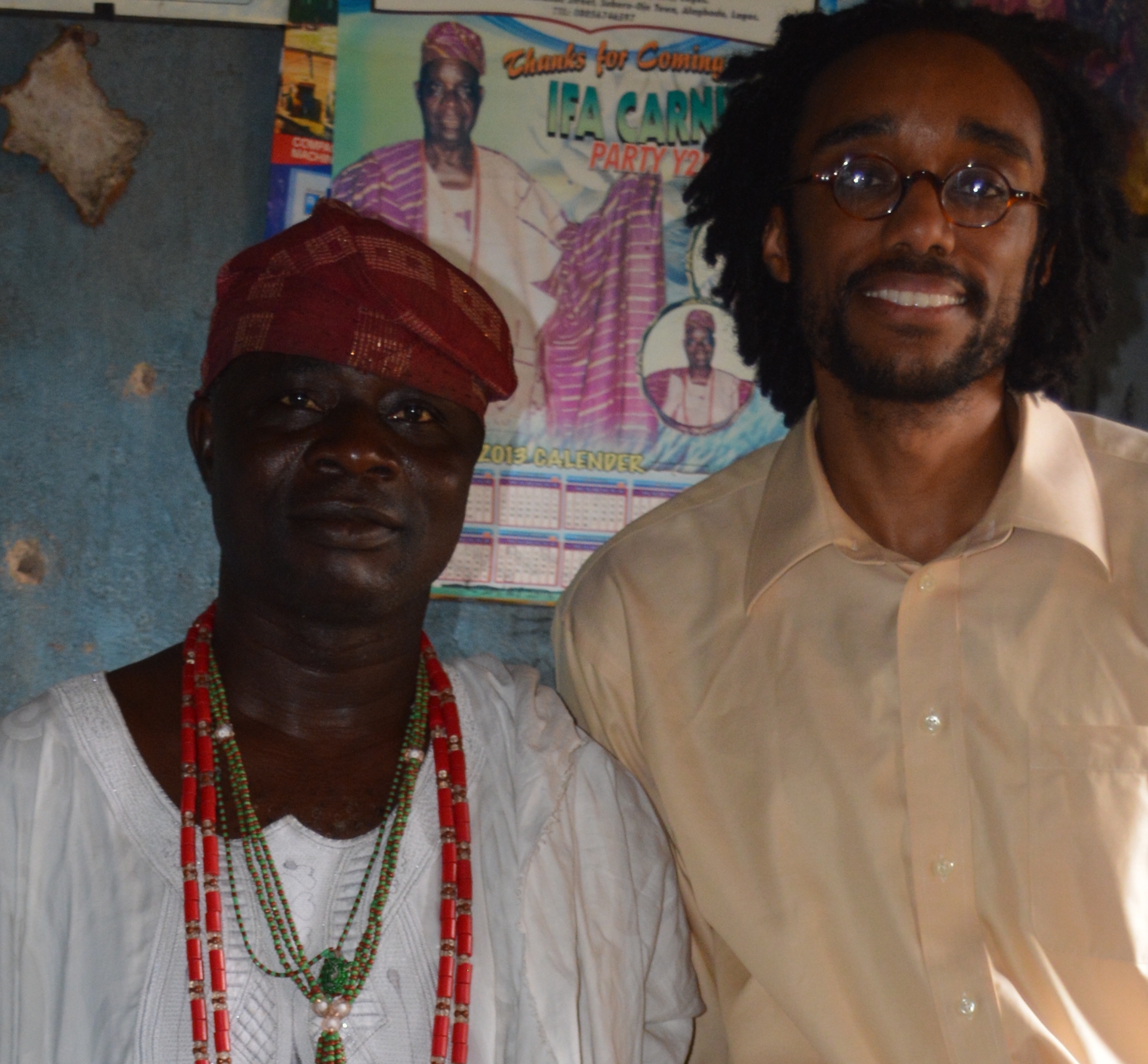 With the Araba of Modakeke in Osun State, Nigeria