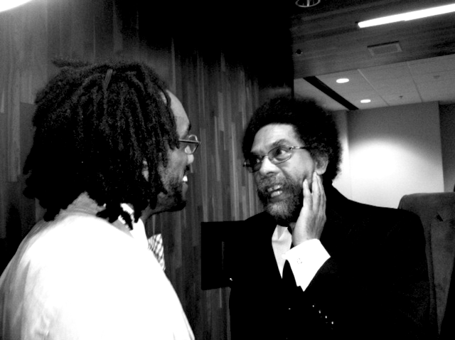 With Professor Cornel West at UNC Asheville