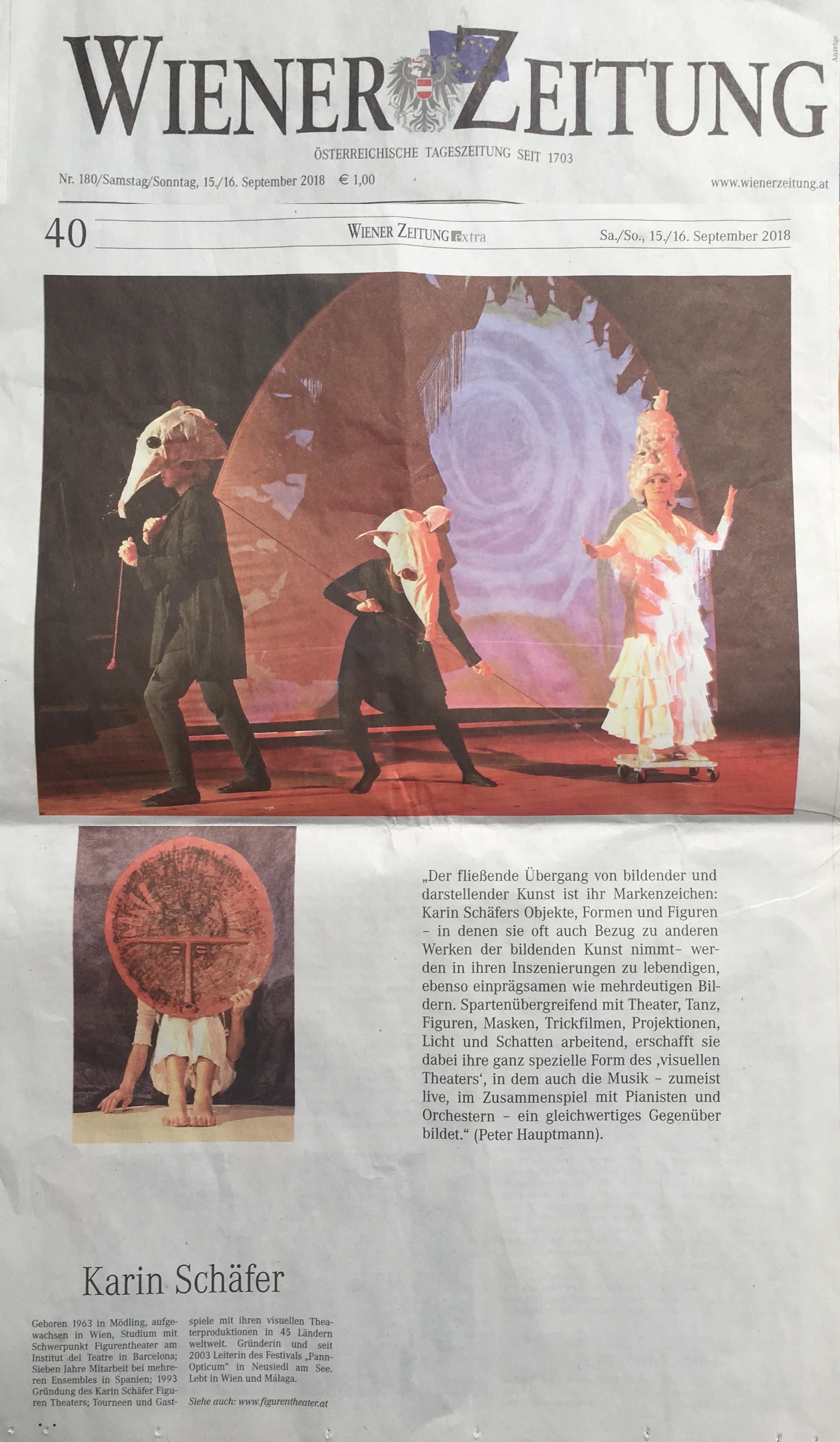 Karin Schäfer Figuren Theater Wiener Zeitung 15 09 2018.jpg