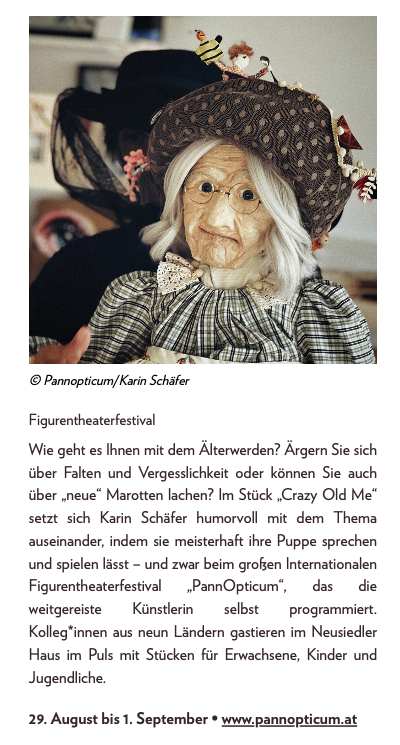 Ankündigung PannOpticum in der Burgenländerin
