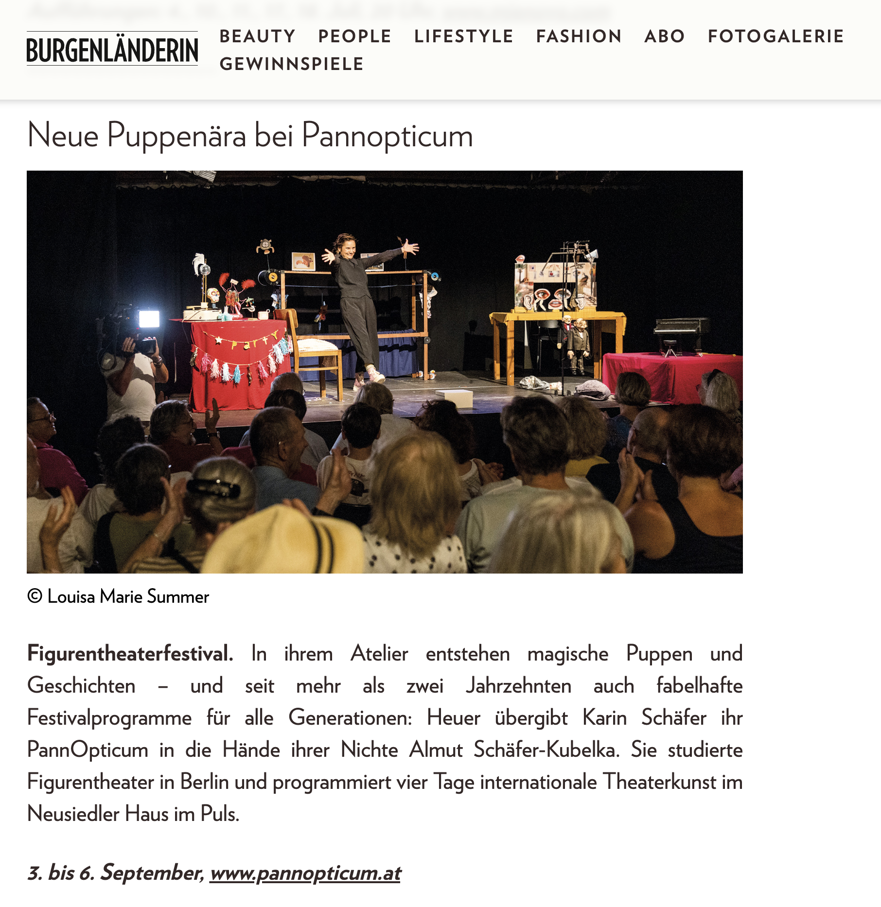 Das Festival PannOpticum in der Burgenländerin