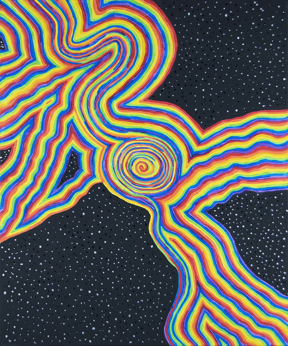 "Untitled" painting by Paula Littlewolf