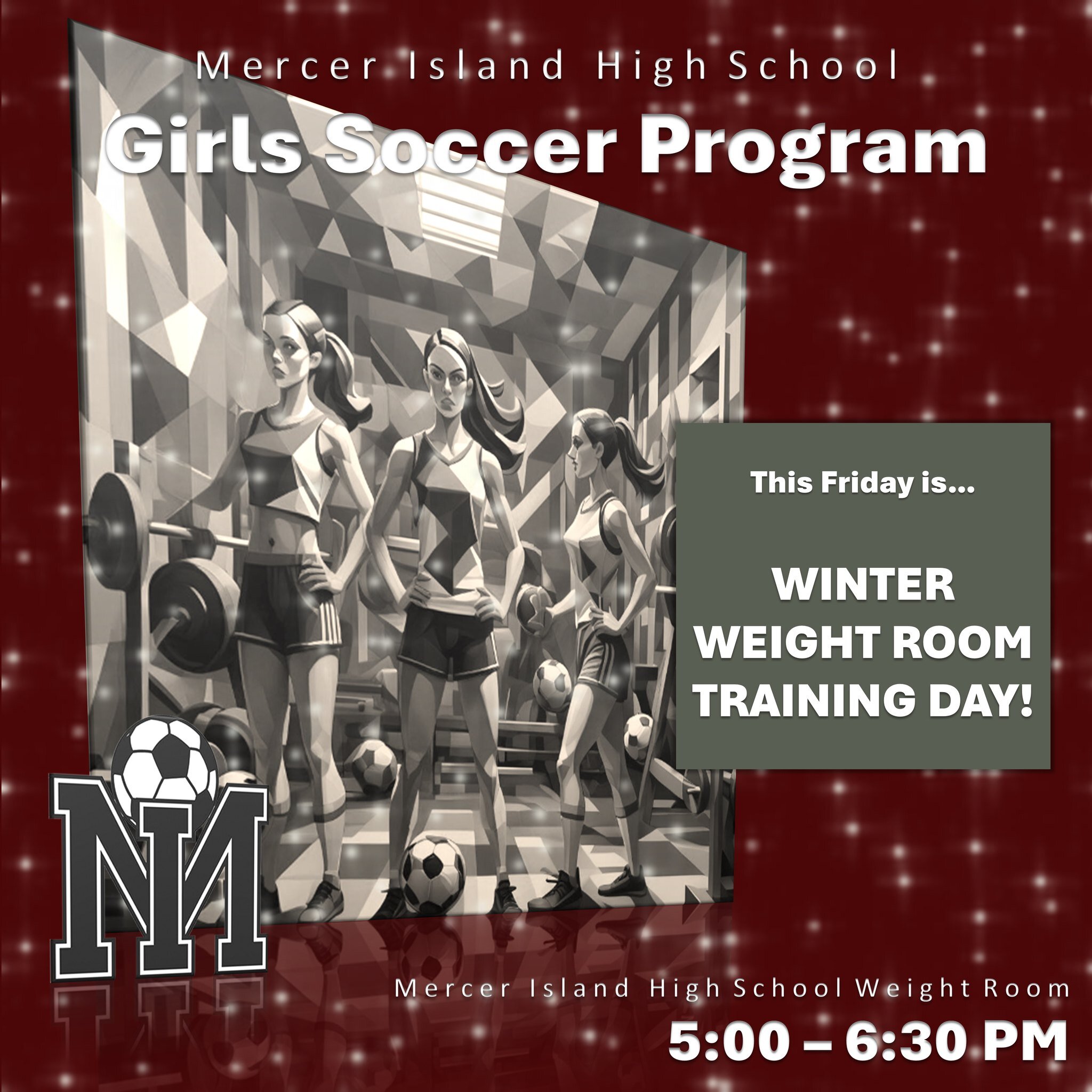 Calling all MIHS and incoming girls soccer players. Friday 3/22/24 is another awesome WINTER WEIGHT ROOM TRAINING DAY! Grab a teammate and come on over to the MIHS weight room from 5:00-6:30. #LetsGoMISD.