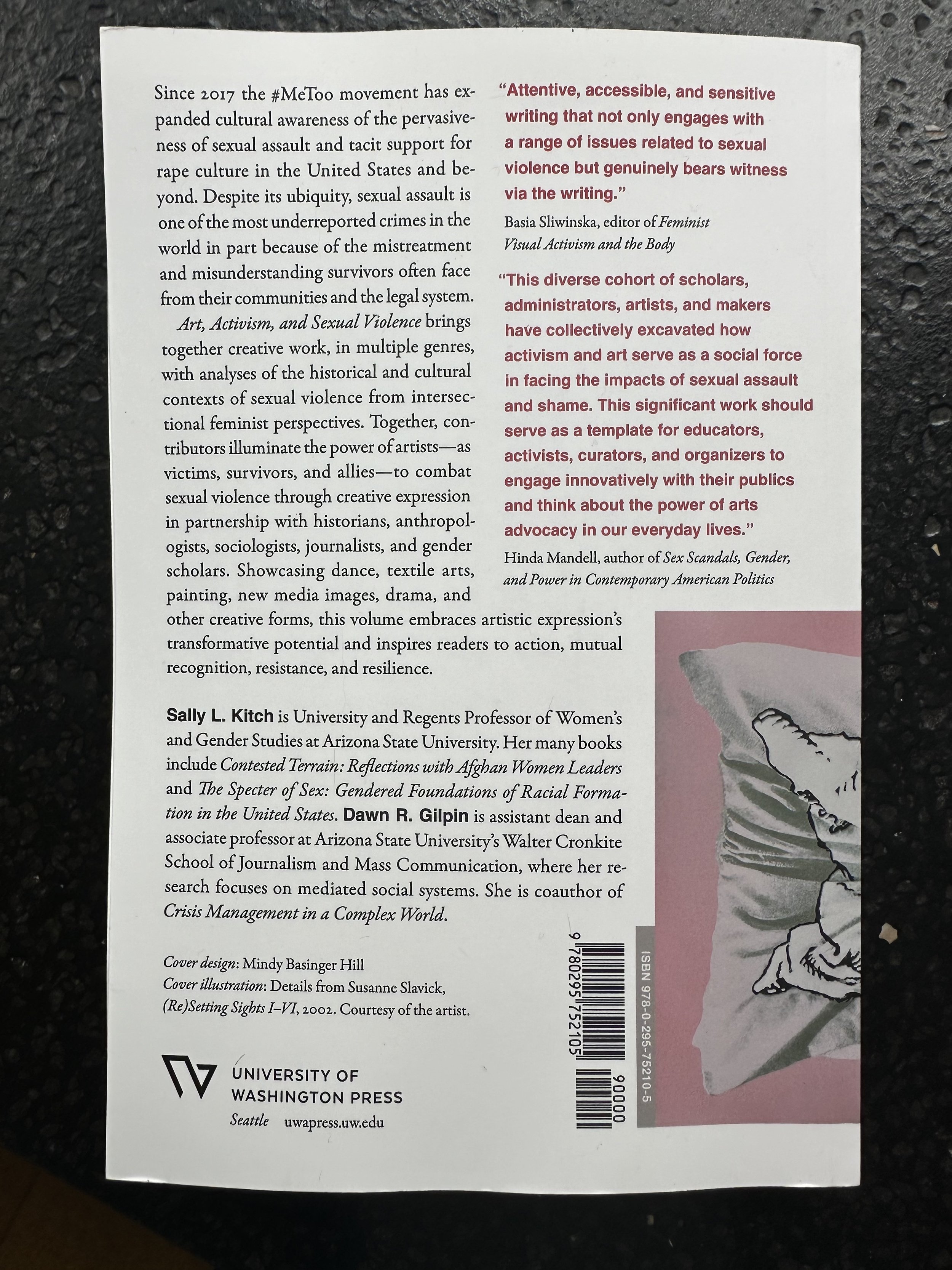BACK COVER OF ART, ACTIVISM, AND SEXUAL VIOLENCE