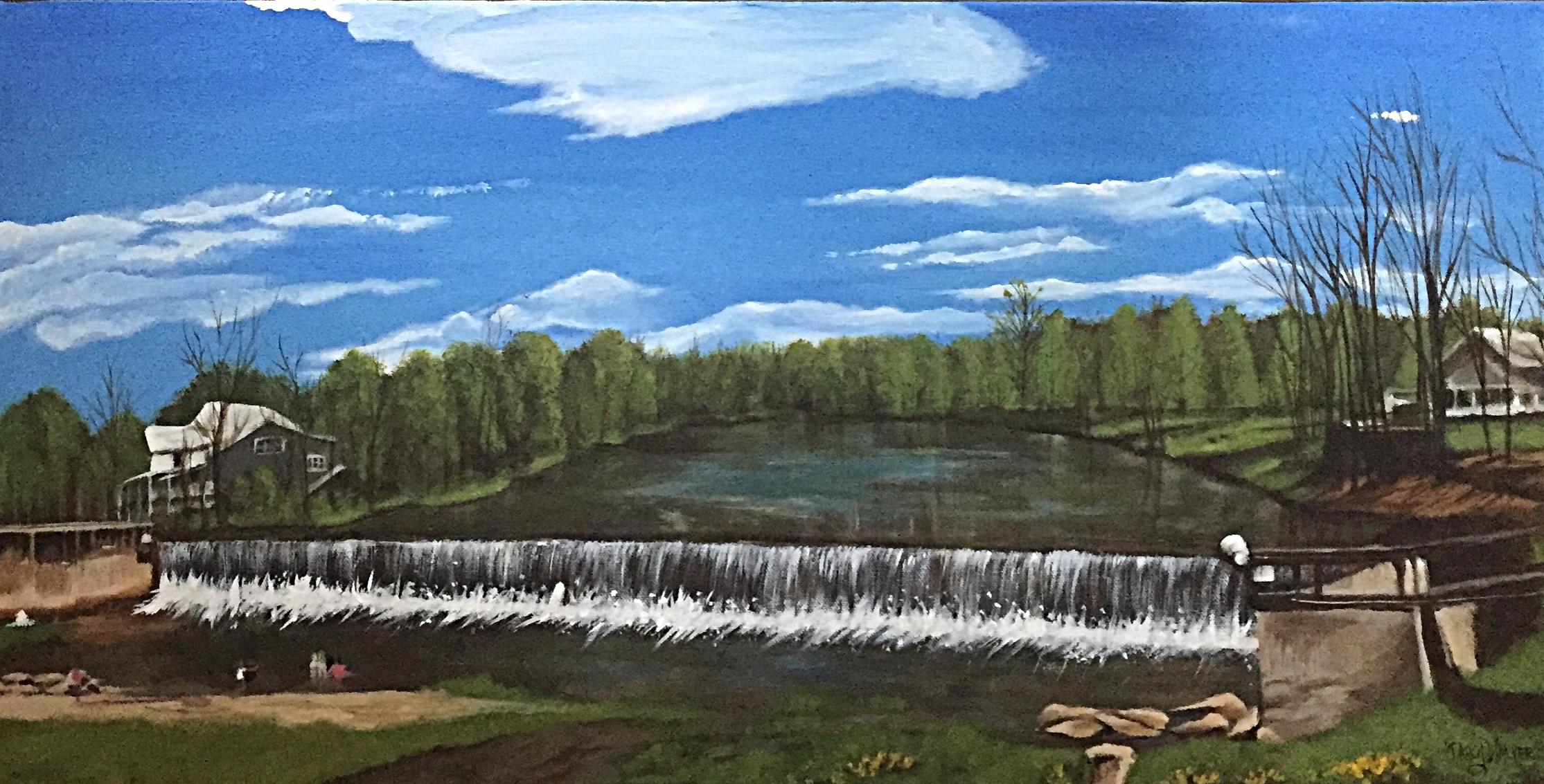 Buck Creek Waterfall in Springtime