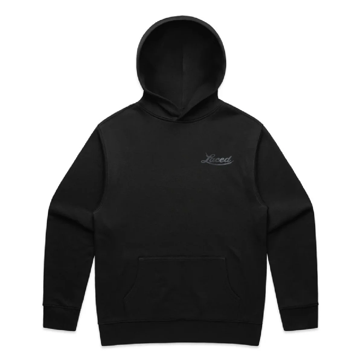 CLASSIC Dark black hoodie front.jpg