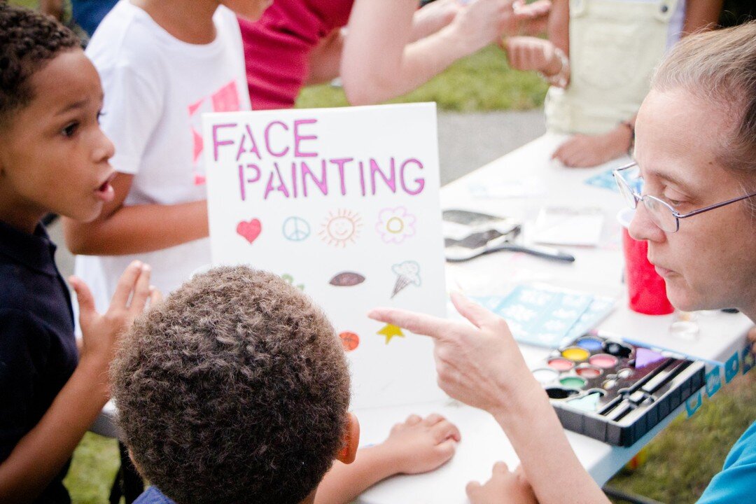 Face painting, a cookout, lots of carnival games, crafts, free stuff &amp; cotton candy &mdash; all getting set up for our Open House on SATURDAY! Who's coming?! 

If you would like to volunteer to help and have not yet let us know that you'll be the