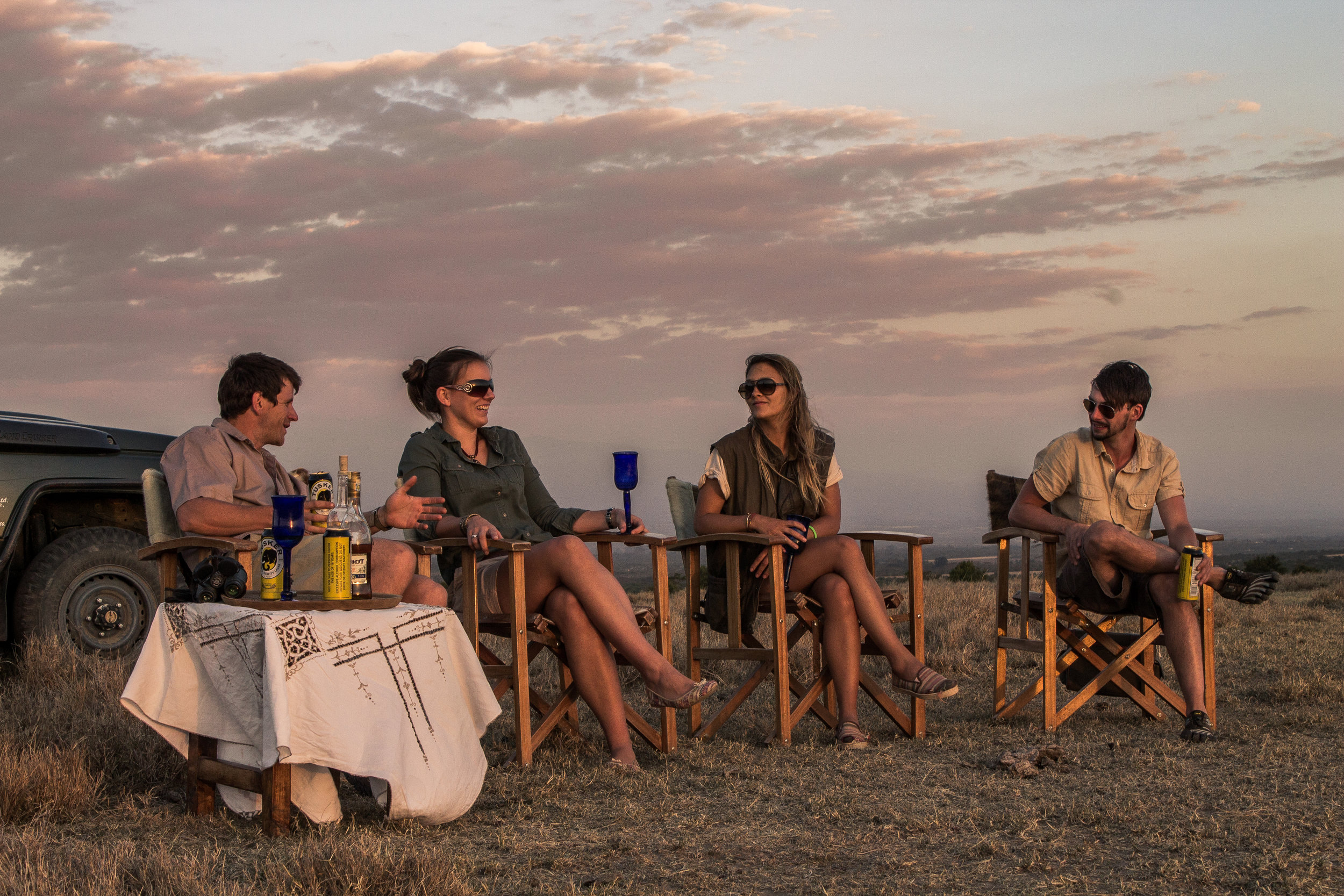 Sundowners on Ol Pejeta, Kenya in June