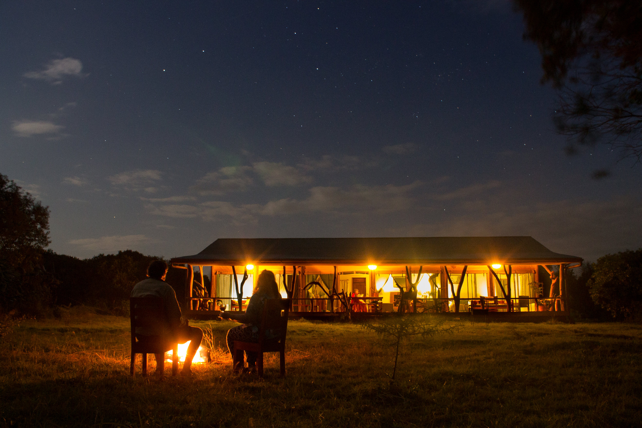 kenya safari packing list blog - evening fire