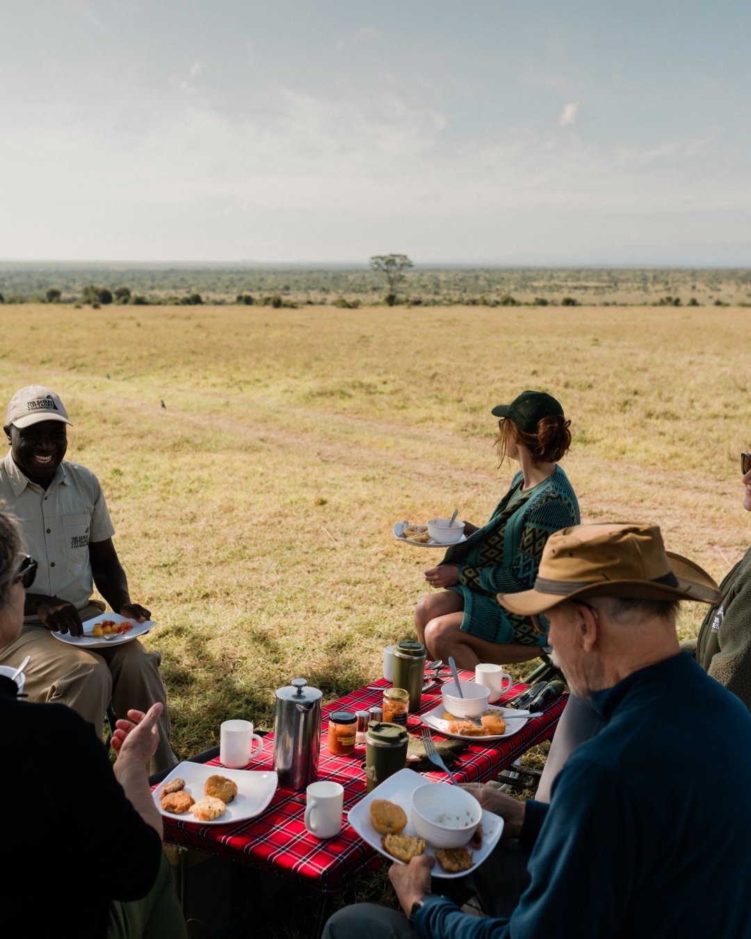 Breakfast at home or breakfast out? Most mornings, the game drive has a natural pause. Your guide finds a somewhere quiet, with a view to set up a small picnic table with Sonja's homemade granola, a selection of fruit, maybe some cold meats and baked
