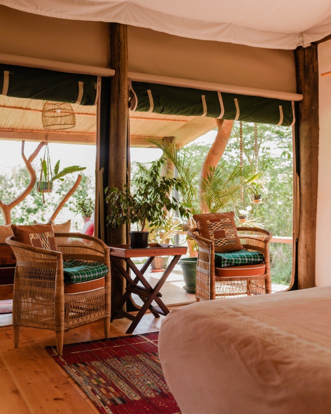 Our two-bedroom safari cottages are built for families who want to spend quality time together, friends who've been talking about Africa for years and finally decided to actually go.

Two spacious bedrooms, each with their own ensuite bathroom with w