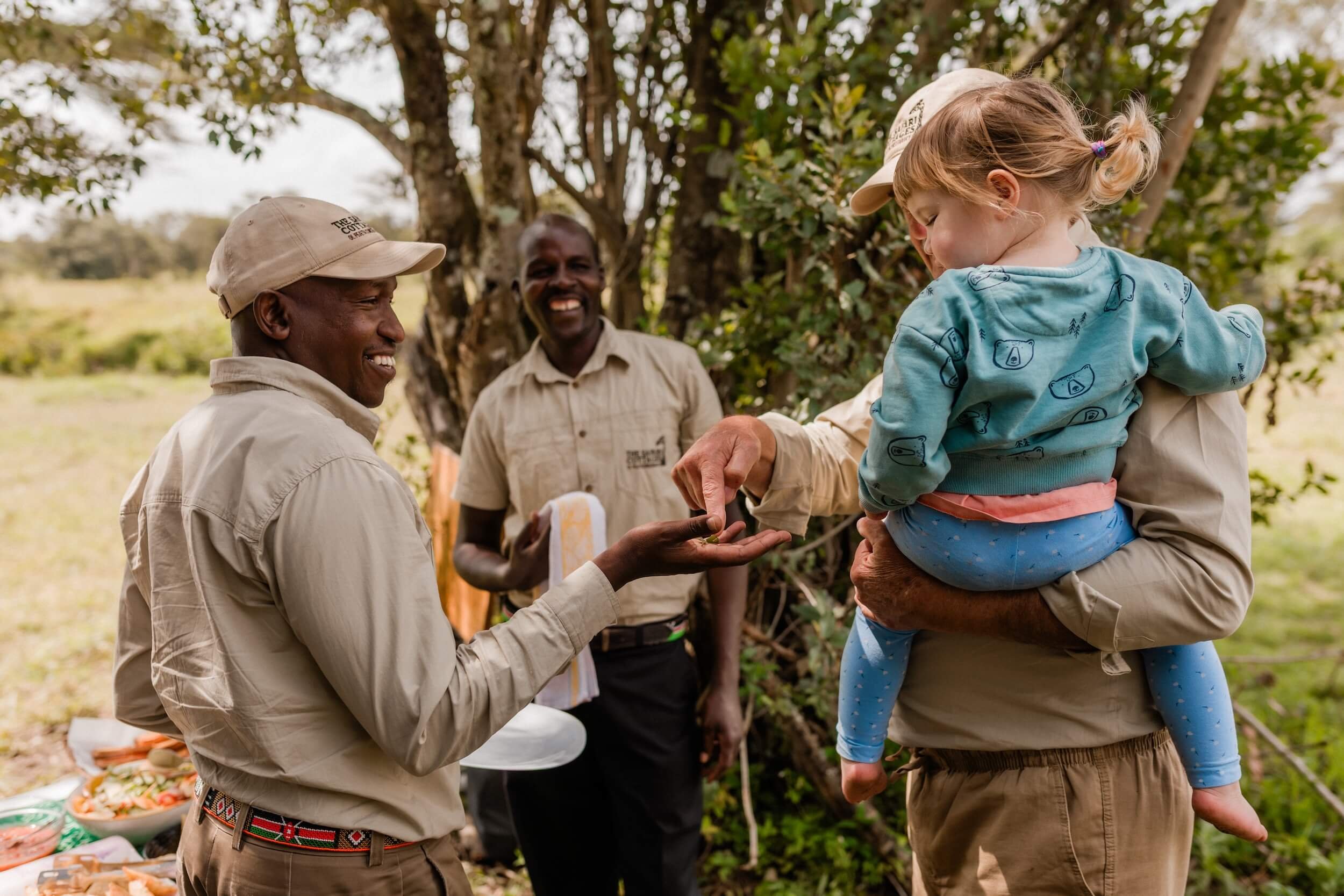 A family bush brunch at The Safari Cottages