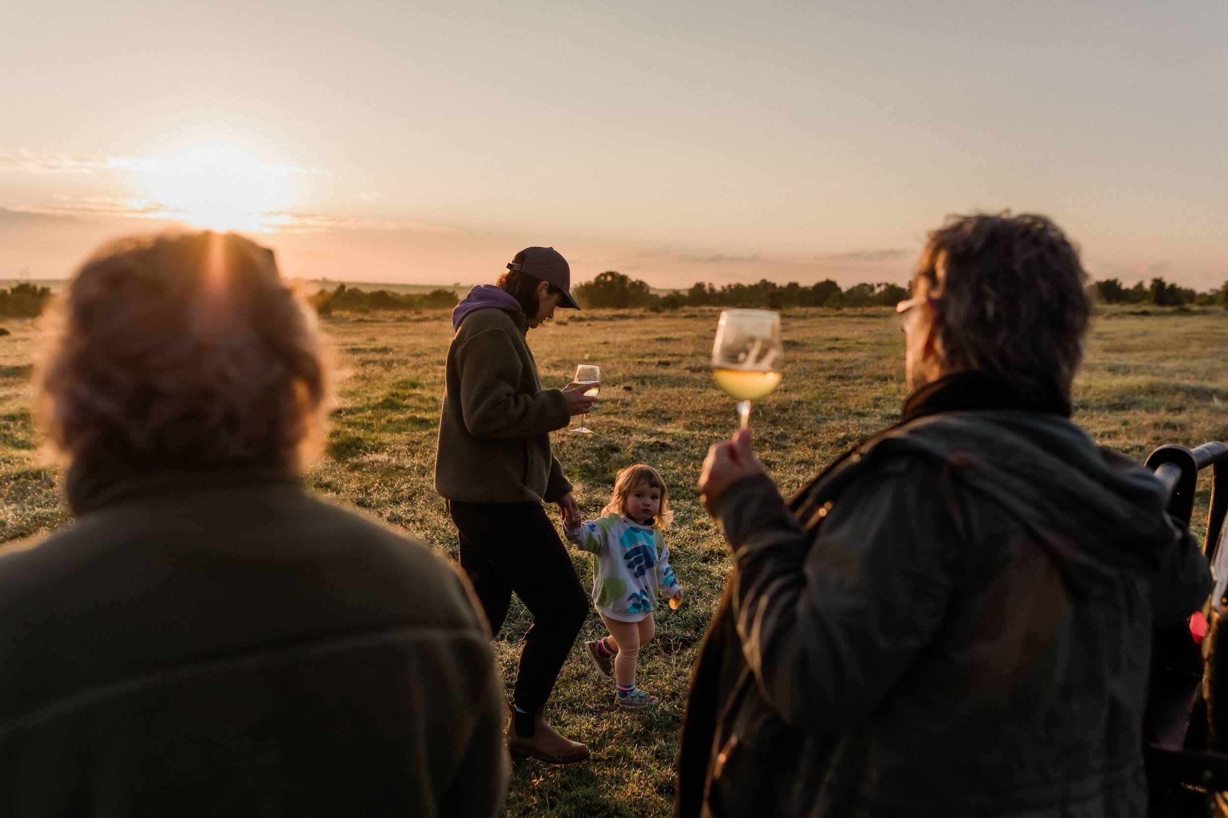 Private family safari in Kenya - sundowners on Ol Pejeta