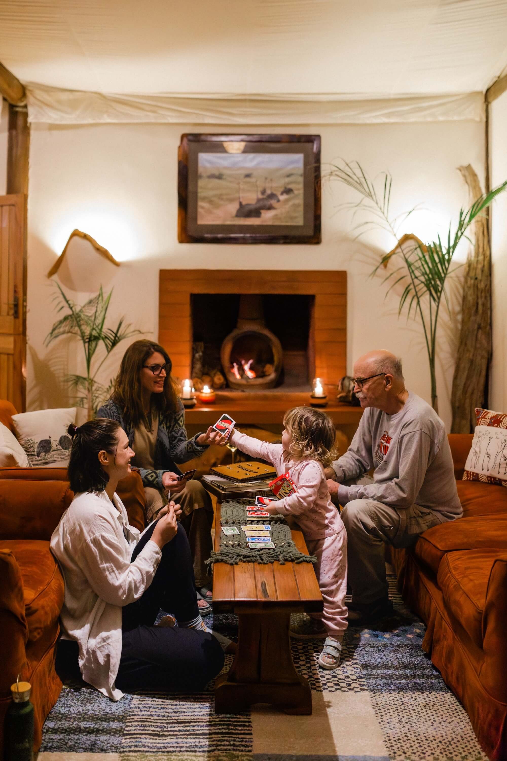 Family games in your private safari cottage in Kenya