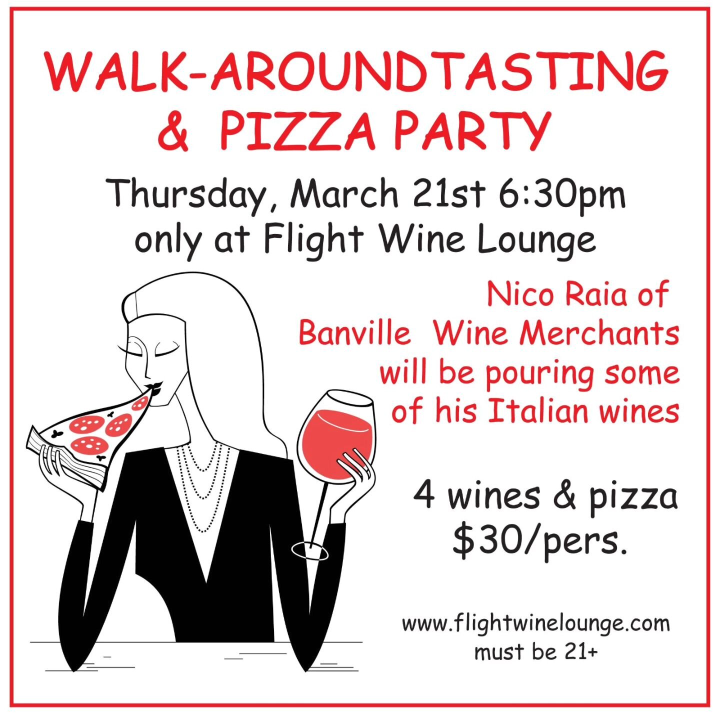 🍇🍷🍕🍷 Next Wine Tasting 🍇🍷🍕🍷

Come meet Nico Raia, Division Manager for Banville Wine Merchants.  Nico's portfolio has some lovely Italian wines that he will be sharing with us. 

What goes better with Italian wine than pizza? Come sample some