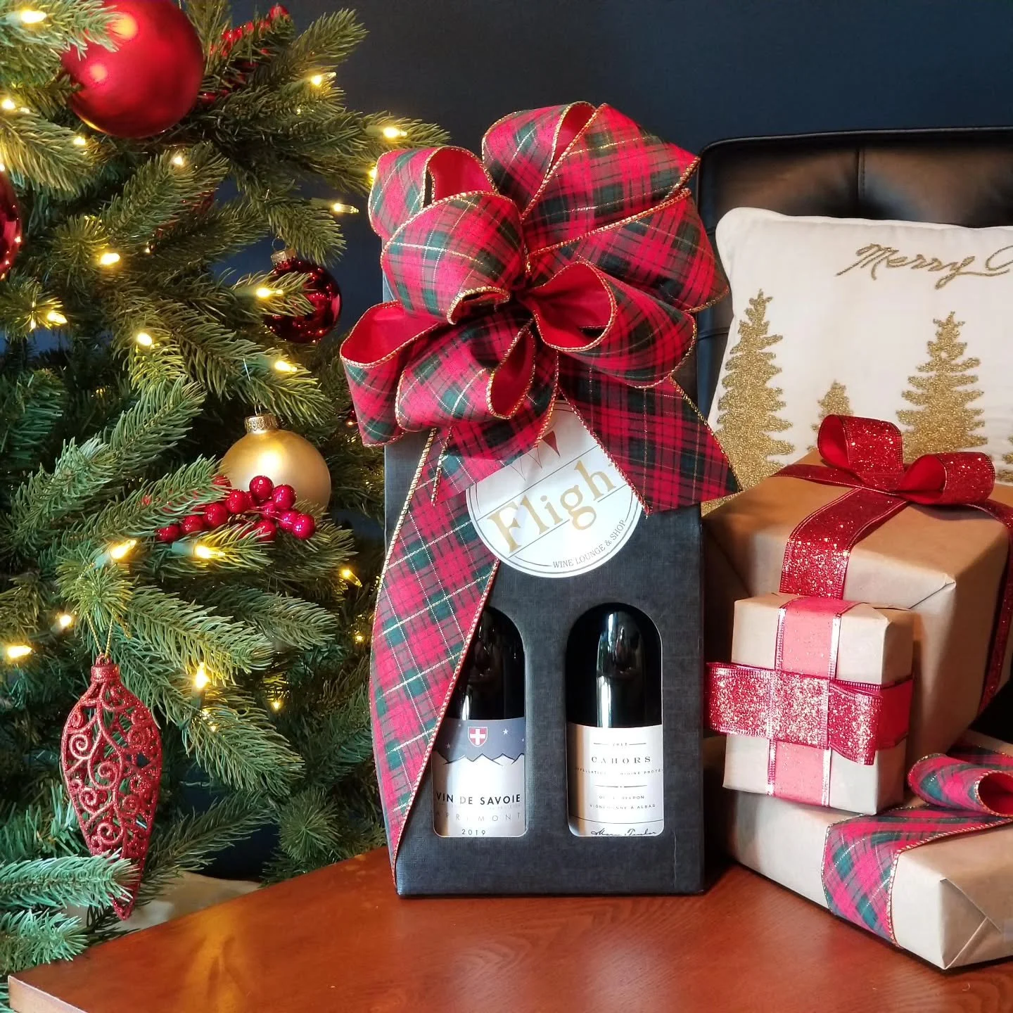 . . . . . .  Gift beautifully . . . . . .
 
Our curated holiday wine gift boxes are here - beautifully packaged and thoughtfully selected and eady to impress. Perfect for hosts, clients, friends, or a little self-gifting moment.

Available now at Fli