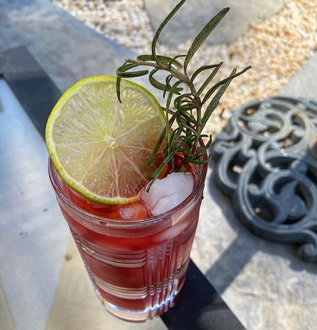 Until we can serve y&rsquo;all again, we are working on &amp; perfecting our recipes. Here is a favorite: BlackBerry Smash
-George Dickel JCD Barrel Select
-1821 Rosemary- Sage syrup
-Homemade lemon-lime sour
-sparkling water -vanilla simple syrup as