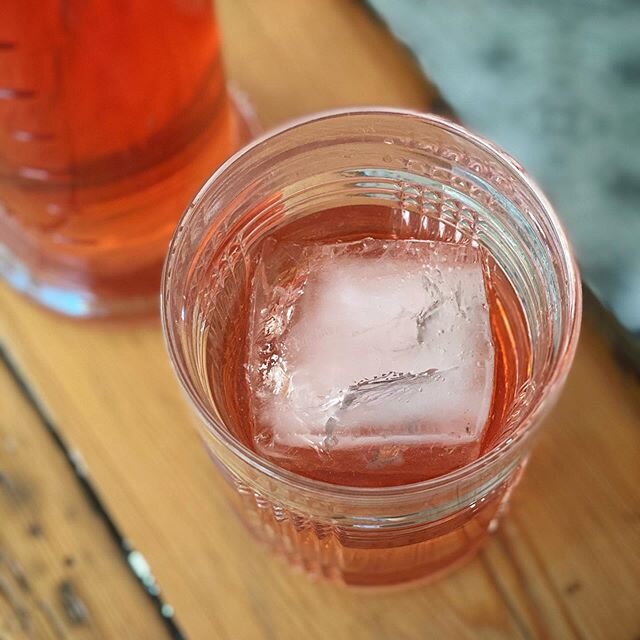 Happy Thirsty Thursday all. We are taste testing our homemade strawberry vodka. Hopefully we will have some left when we are able to reopen. 😬😂😋 #cheers #homemadestrawberryvodka 🍓