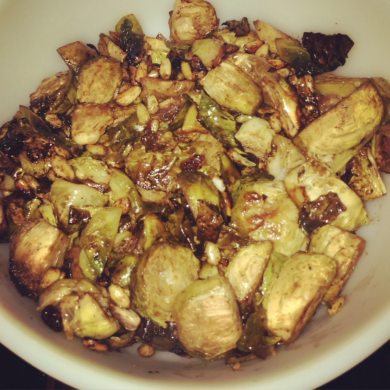 Balsamic Glazed Brussel Sprouts