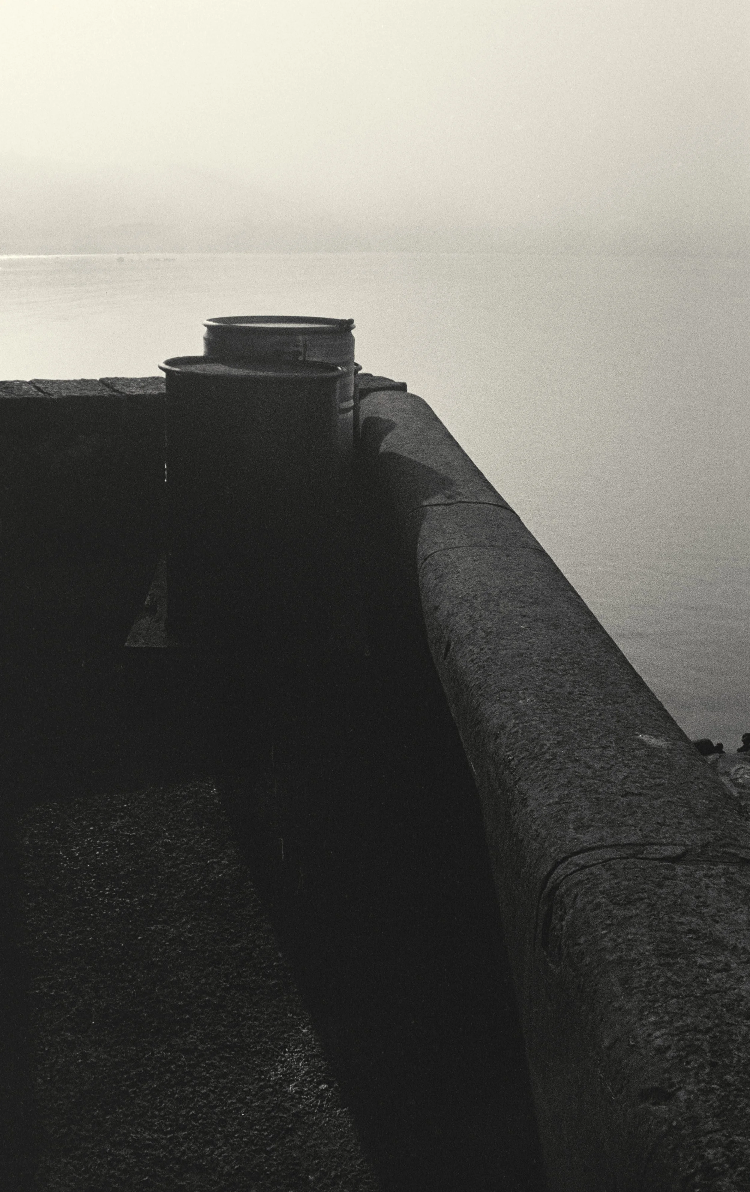 two oil drums - ilford hp5 135