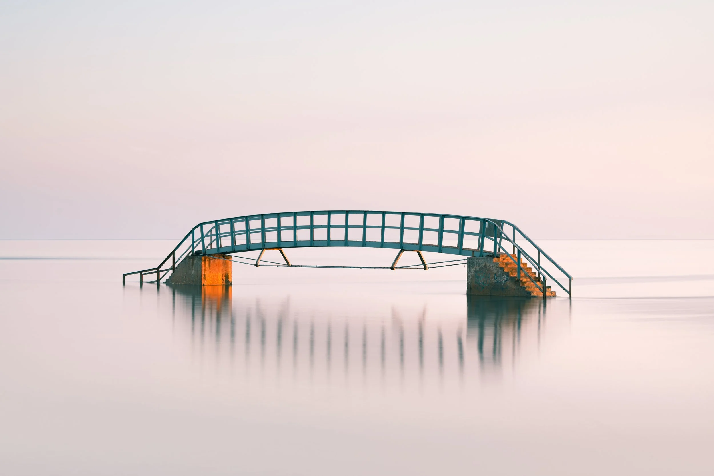 belhaven bridge spring sunrise