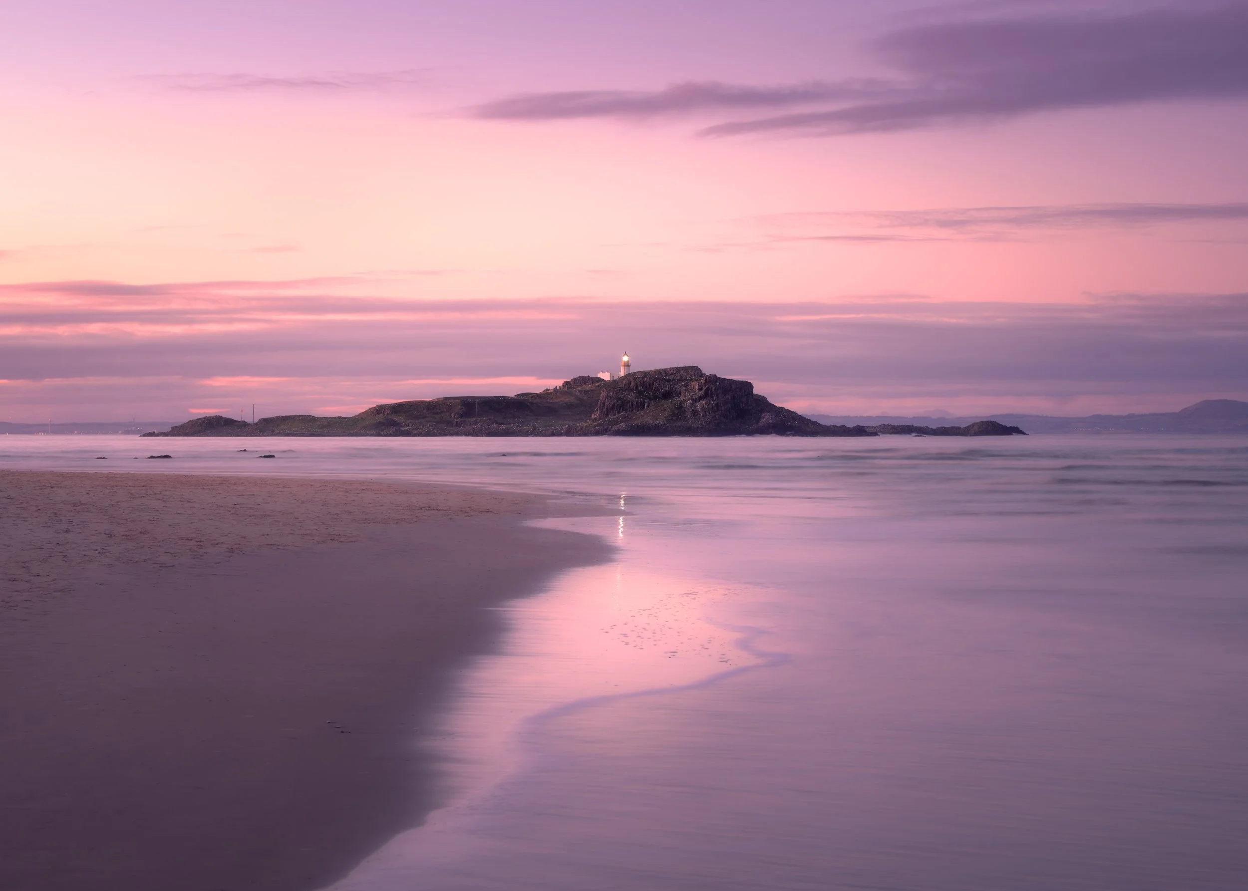 Fidra at Sundown