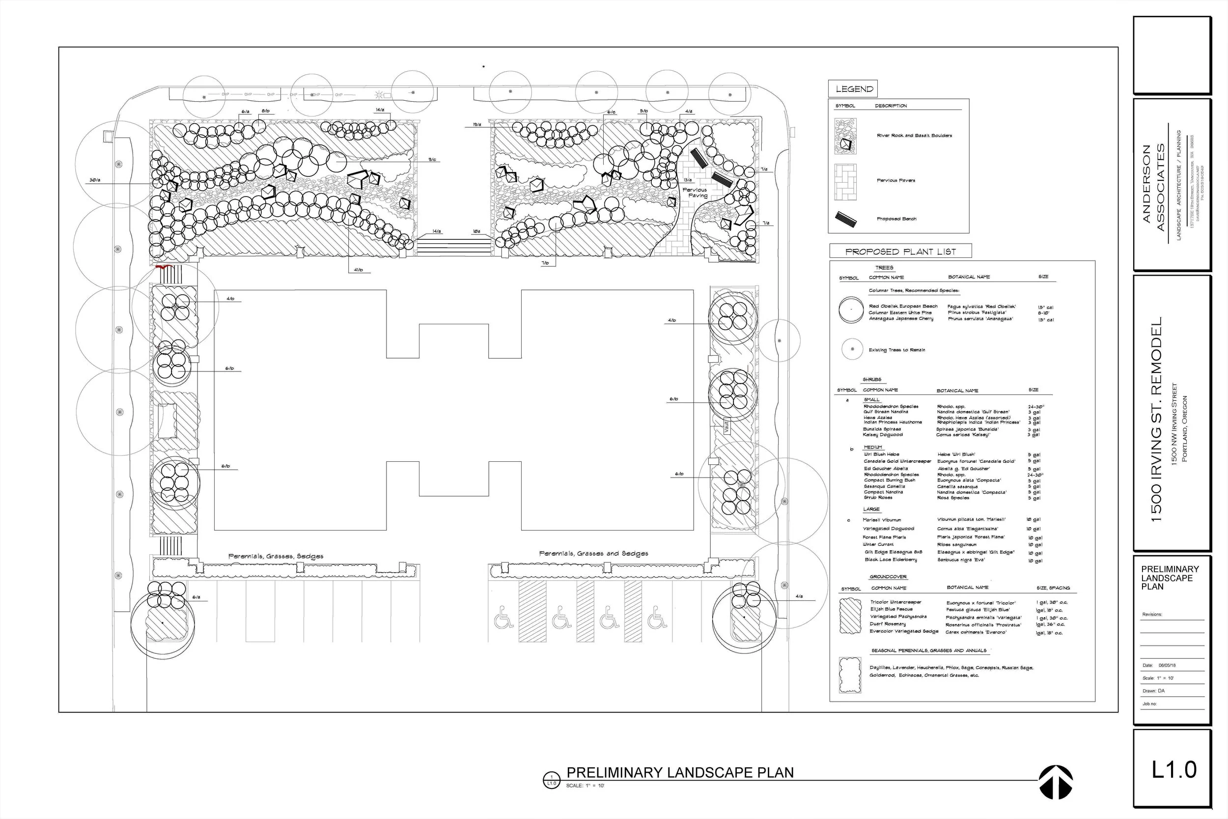 NE Irving Street Building and Landscape Remodel, Portland, OR