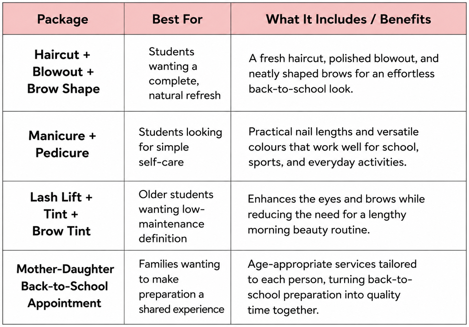 What Should Parents Know Before Booking Back-to-School Beauty Services