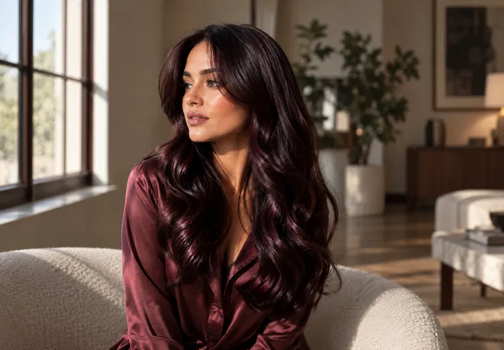 Black cherry hair color