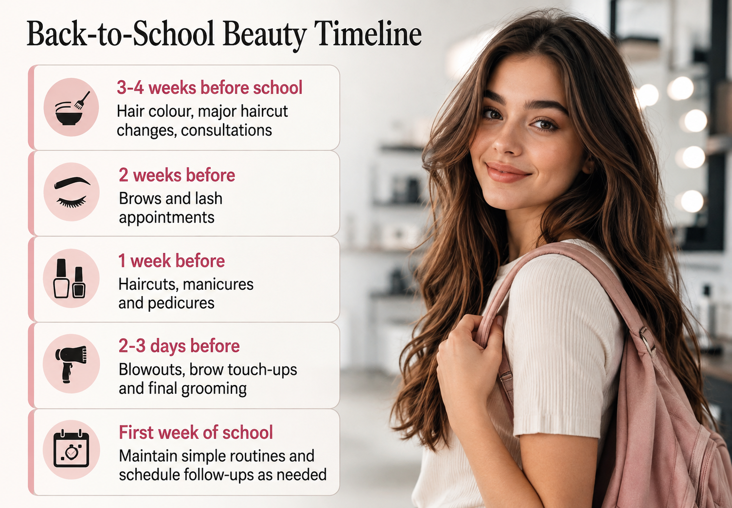 Book Back-to-School Beauty Services in Oakville