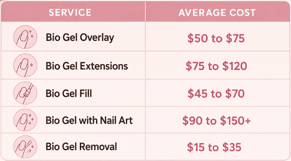 Cost of Bio Gel Nails in 2026