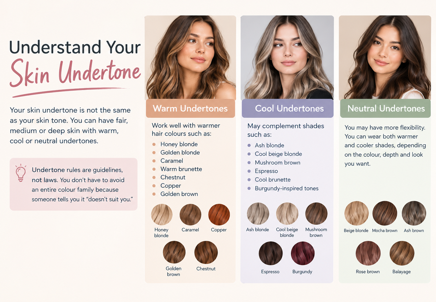 Warm vs Cool Hair Colour in Oakville