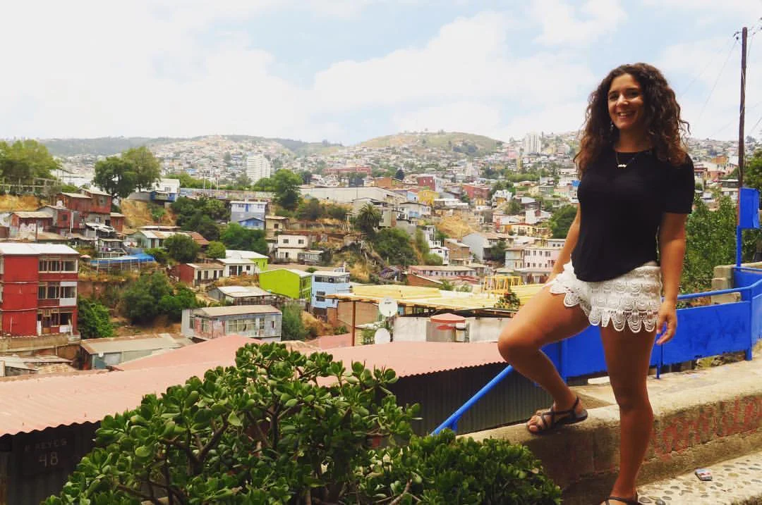 Bopping around in Valparaíso, Chile.