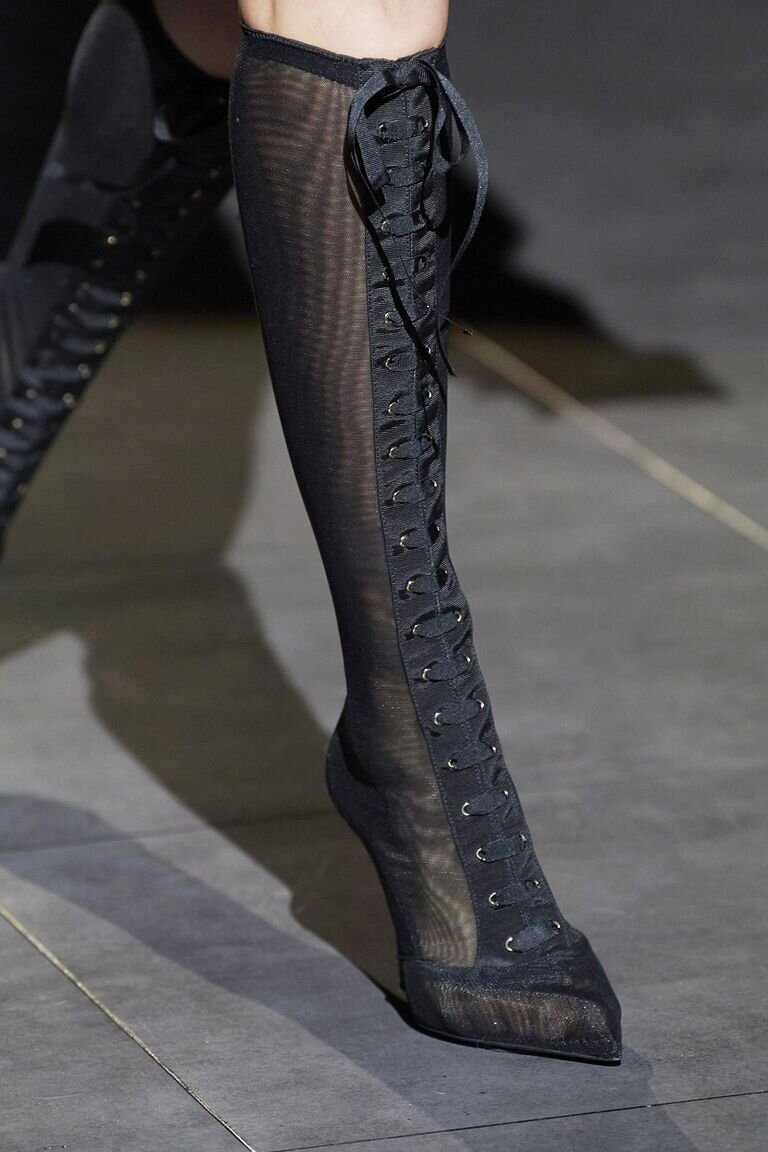 dolce and gabbana runway boots