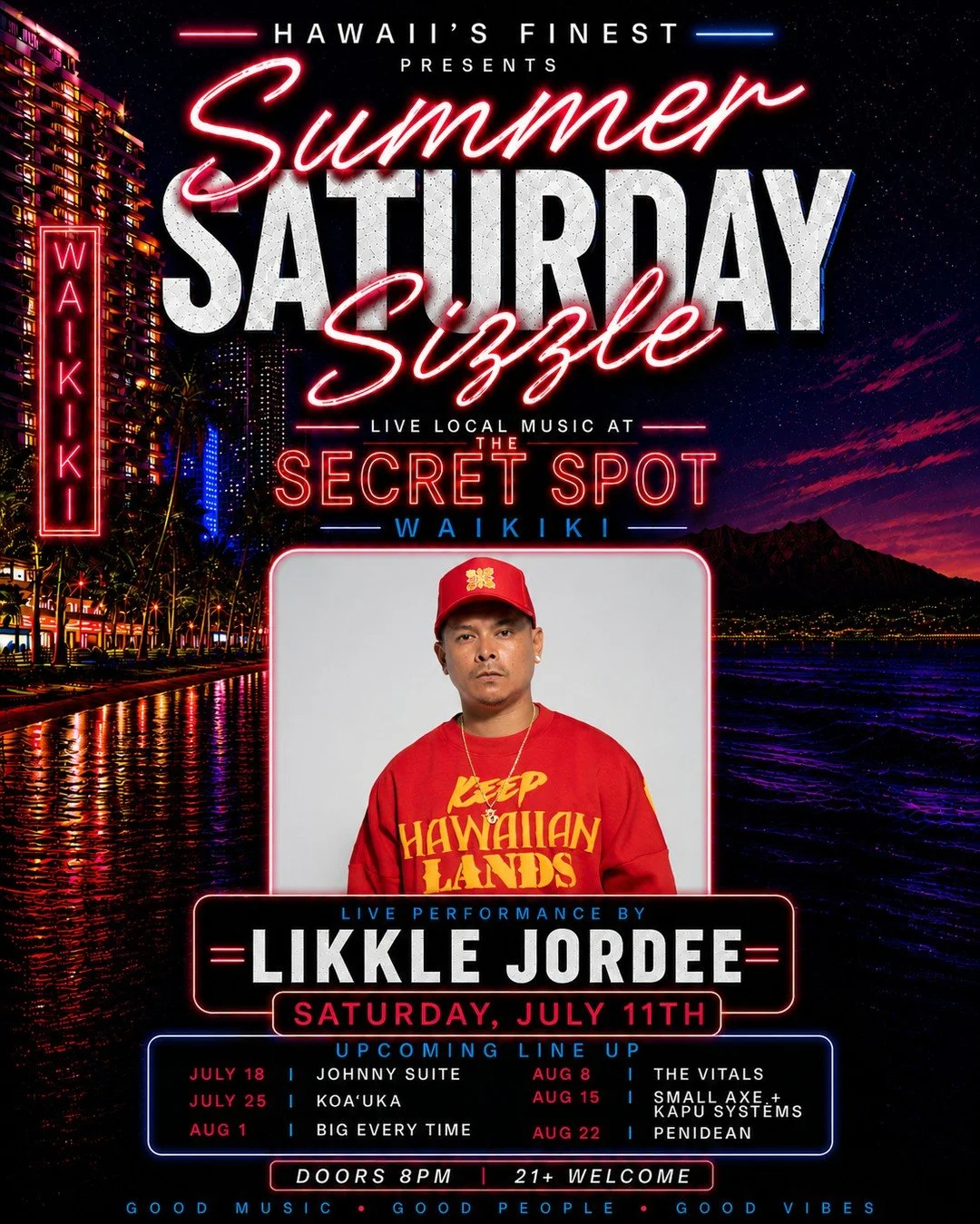 Likkle Jordee at Secret Spot Waikiki